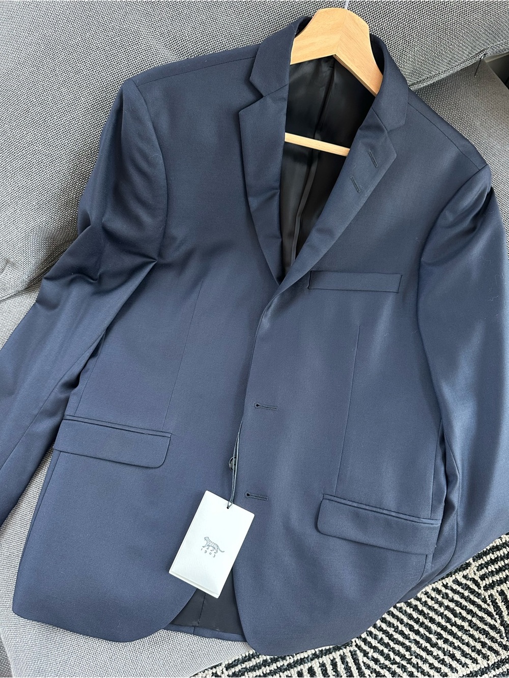 Tiger of Sweden Navy Single-Breasted Blazer